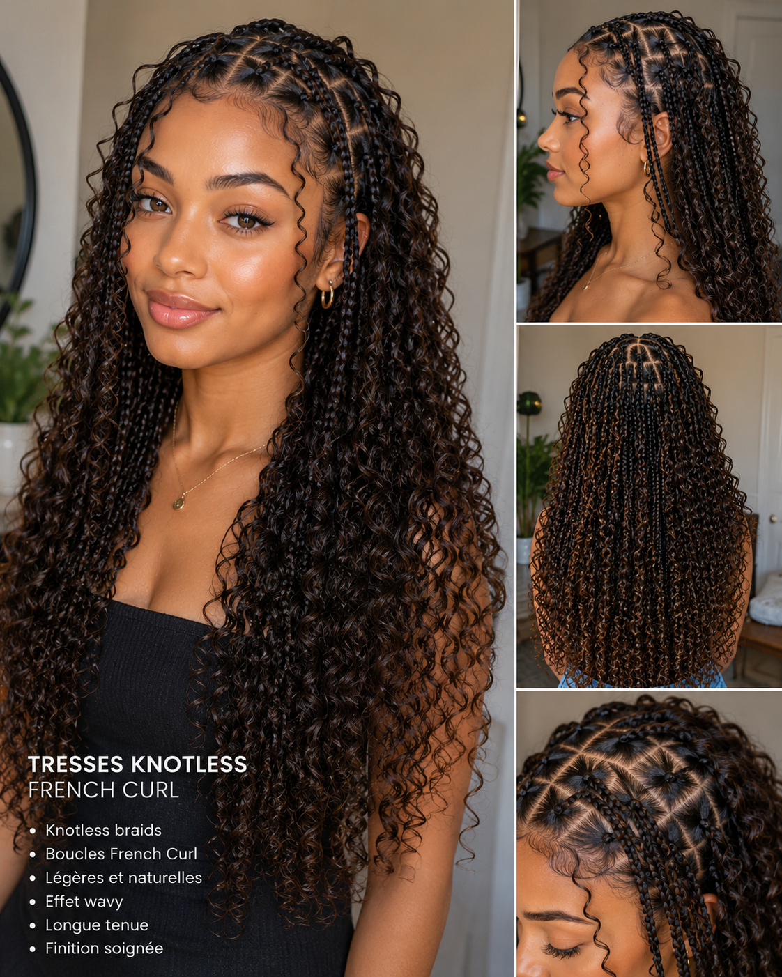 Cheveux Synthétiques Bouclés Premium | Extensions & Mèches Haute Qualité